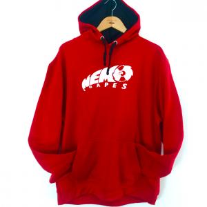 Hoodie Red Black